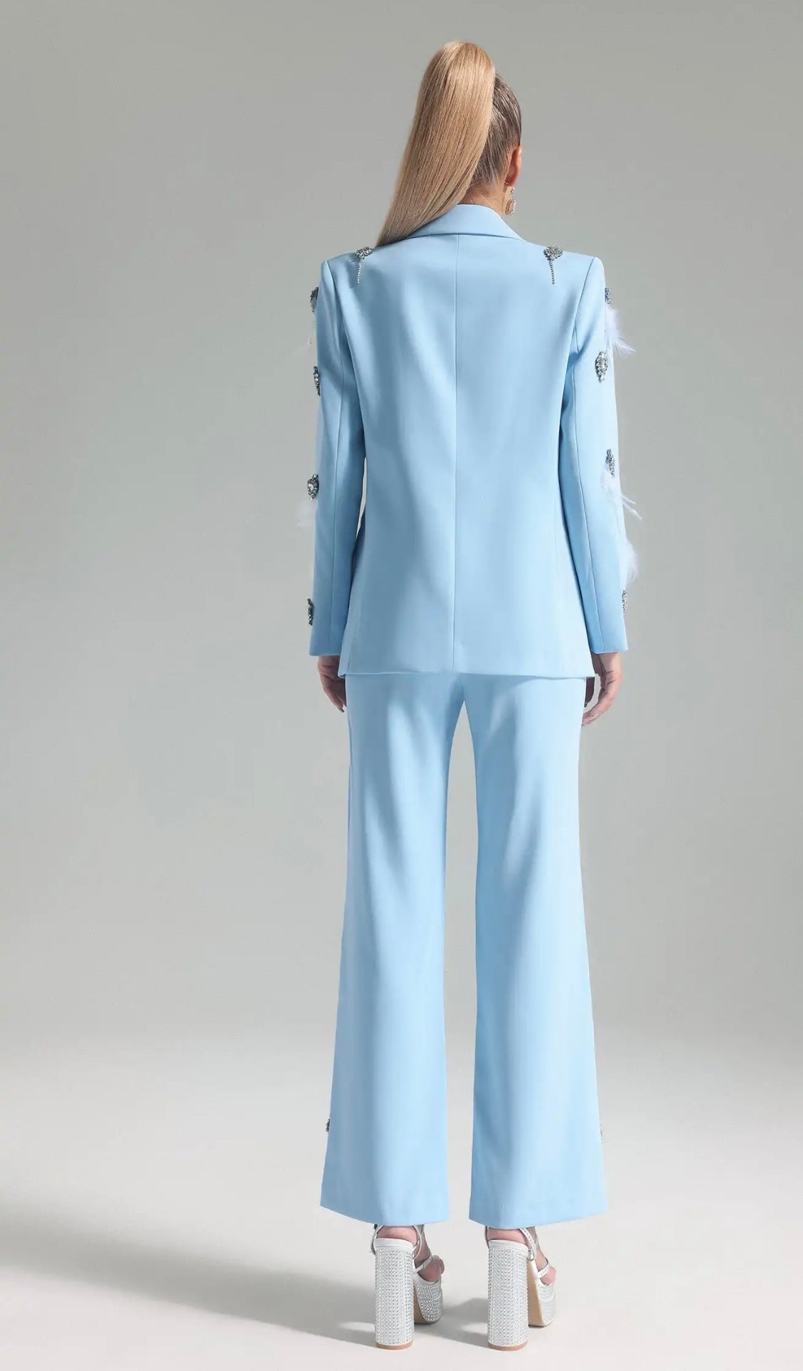 Luxury Premium light blue women’s suit